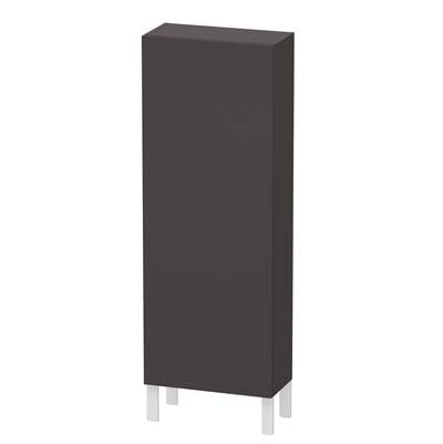 Duravit LC1169L8080 - Duravit L-Cube 19 5/8" X 52" Wall Mount Linen Cabinet In Super Matte Graphite
