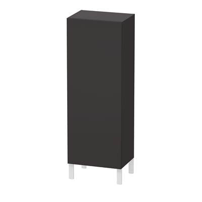 Duravit LC1179R8080 - Duravit L-Cube 19 5/8" X 52" Wall Mount Linen Cabinet In Super Matte Graphite