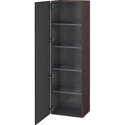 Duravit LC1181L7272 - Duravit L-Cube 19 5/8" X 69 1/4" Wall Mount Linen Cabinet In Brushed Dark Oak