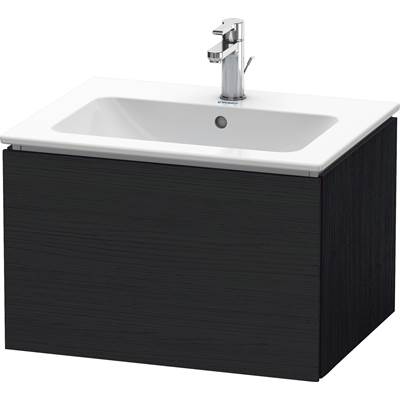 Duravit LC614001616 - Duravit L-Cube 24 3/8" Wall Mount One Drawer Single Vanity Cabinet In Black Oak, Sink Sold Separately