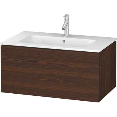 Duravit LC614106969 - Duravit L-Cube 32 1/4" Wall Mount One Drawer Single Vanity Cabinet In Brushed Walnut, Sink Sold Separately