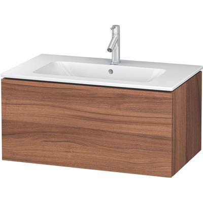 Duravit LC614107979 - Duravit L-Cube 32 1/4" Wall Mount One Drawer Single Vanity Cabinet In Natural Walnut, Sink Sold Separately