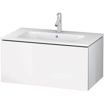 Duravit LC614108585 - Duravit L-Cube 32 1/4" Wall Mount One Drawer Single Vanity Cabinet In High Gloss White, Sink Sold Separately
