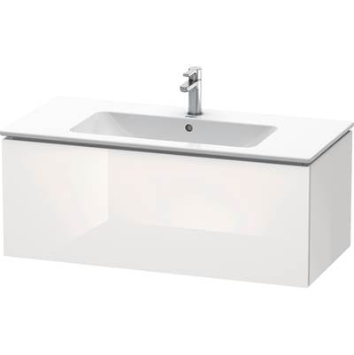 Duravit LC614208585 - Duravit L-Cube 40 1/8" Wall Mount One Drawer Single Vanity Cabinet In High Gloss White, Sink Sold Separately