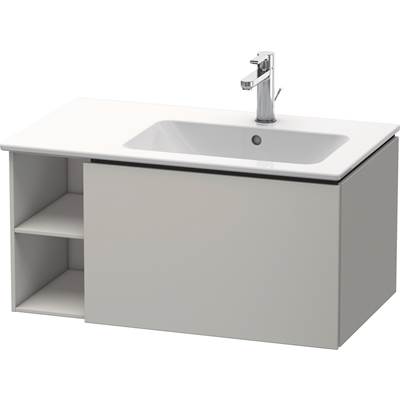 Duravit LC619200707 - Duravit L-Cube 32 1/4" Wall Mount One Drawer Single Vanity Cabinet In Matte Concrete Gray, Sink Sold Separately