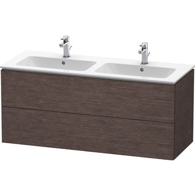 Duravit LC625807272 - Duravit L-Cube 50 3/4" Wall Mount Two Drawer Single Vanity Cabinet In Brushed Dark Oak, Sink Sold Separately