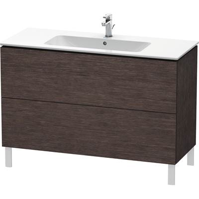 Duravit LC662807272 - Duravit L-Cube 48" Wall Mount Two Drawer Single Vanity Cabinet In Brushed Dark Oak, Sink Sold Separately