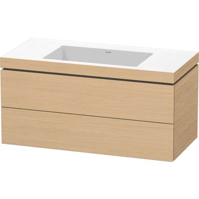 Duravit LC6928N3030 - Duravit L-Cube 39 3/8" Wall Mount Two Drawer C-Bonded Single Vanity In Natural Oak, Including Cabinet And