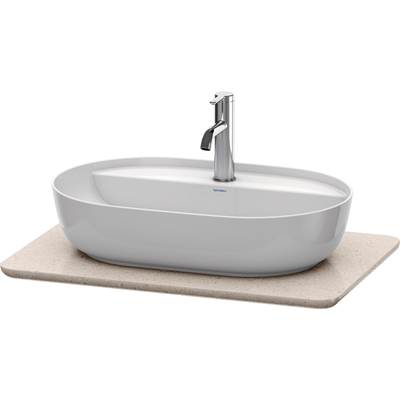 Duravit LU946502525 - Duravit Luv 27 1/8" Quartz Vanity Top In Sand Structure With One Sink Cutout