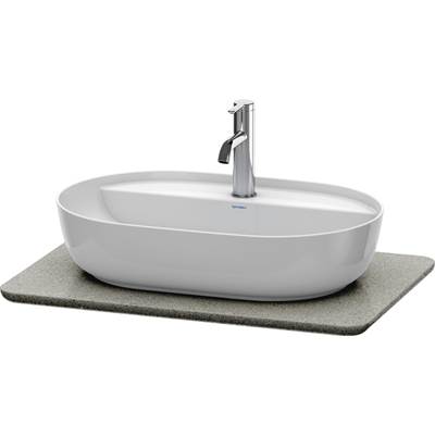Duravit LU946503333 - Duravit Luv 27 1/8" Quartz Vanity Top In Gray Structure With One Sink Cutout