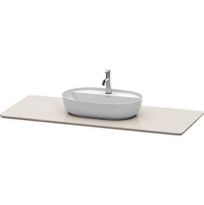 Duravit LU946602525 - Duravit Luv 54 5/8" Quartz Vanity Top In Sand Structure With One Sink Cutout