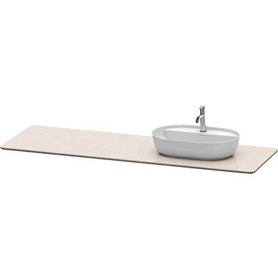 Duravit LU9468R2525 - Duravit Luv 70 1/4" Quartz Vanity Top In Sand Structure With One Sink Cutout