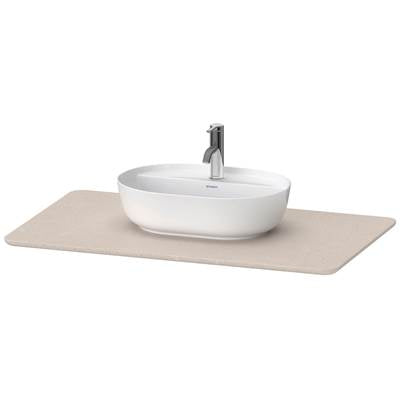 Duravit LU946902525 - Duravit Luv 38 7/8" Quartz Vanity Top In Sand Structure With One Sink Cutout