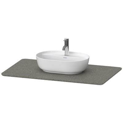 Duravit LU946903333 - Duravit Luv 38 7/8" Quartz Vanity Top In Gray Structure With One Sink Cutout