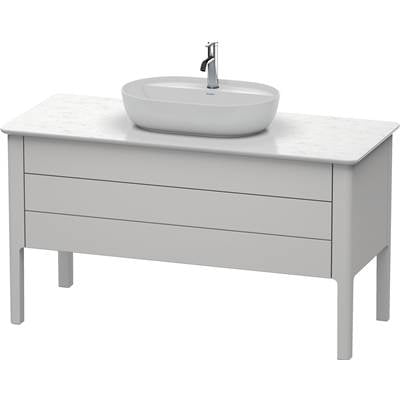 Duravit LU956603939 - Duravit Luv 52 5/8" Wall Mount Two Drawer Single Vanity Cabinet In Satin Matte Nordic White, Sink Sold Separately