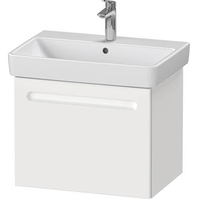 Duravit N14382018180000 - Duravit No.1 23 1/4" Wall Mount One Drawer Single Vanity Cabinet In Matte White, Sink Sold Separately