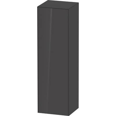Duravit WT1332LH1H1 - Duravit White Tulip 15 3/4" X 52" Wall Mount Linen Cabinet In High Gloss Graphite