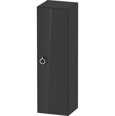 Duravit WT1333RH1H1 - Duravit White Tulip 15 3/4" X 52" Wall Mount Linen Cabinet In High Gloss Graphite
