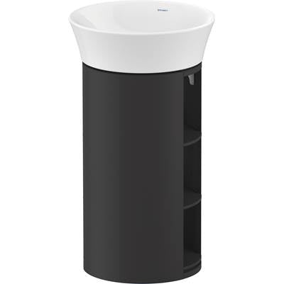 Duravit WT423905858 - Duravit White Tulip 16 1/8" Wall Mount Single Vanity Cabinet In Satin Matte Graphite, Sink Sold Separately