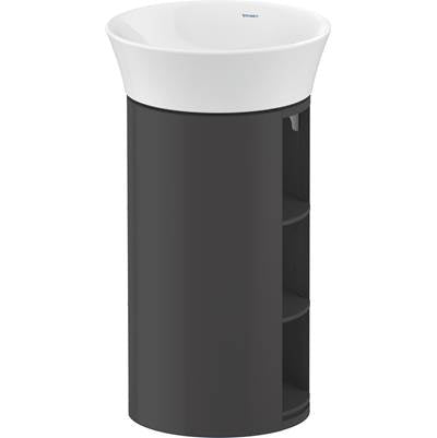Duravit WT42390H1H1 - Duravit White Tulip 16 1/8" Wall Mount Single Vanity Cabinet In High Gloss Graphite, Sink Sold Separately