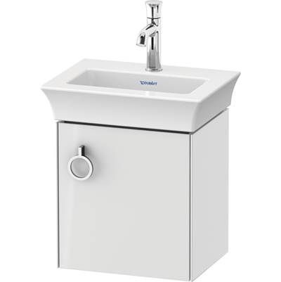 Duravit WT4250R8585 - Duravit White Tulip 15 1/8" Wall Mount One Door Single Vanity Cabinet In High Gloss White, Sink Sold Separately