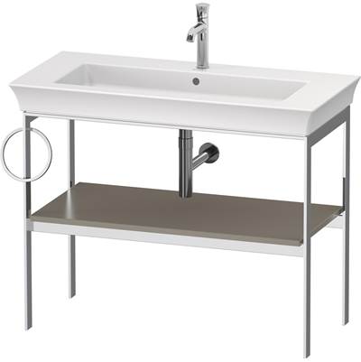 Duravit WT4544L9292 - Duravit White Tulip 38 3/4" X 17 3/4" Console In Satin Matte Stone Gray