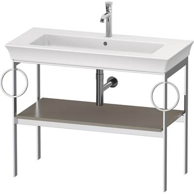 Duravit WT4547B9292 - Duravit White Tulip 38 3/4" X 17 3/4" Console In Satin Matte Stone Gray