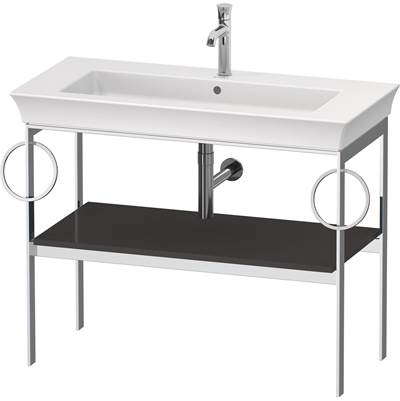 Duravit WT4547BH1H1 - Duravit White Tulip 38 3/4" X 17 3/4" Console In High Gloss Graphite