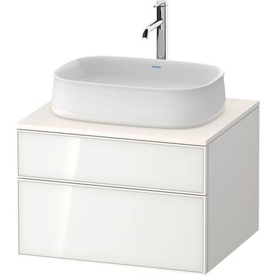 Duravit ZE4820064840000 - Duravit Zencha 25 5/8" Wall Mount Two Drawer Single Vanity Cabinet In White, Sink Sold Separately