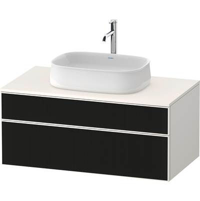 Duravit ZE4821063840000 - Duravit Zencha 39 3/8" Wall Mount Two Drawer Single Vanity Cabinet In Black Line Structure, Sink Sold Separately