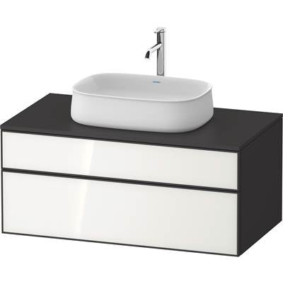 Duravit ZE4821064800000 - Duravit Zencha 39 3/8" Wall Mount Two Drawer Single Vanity Cabinet In White, Sink Sold Separately