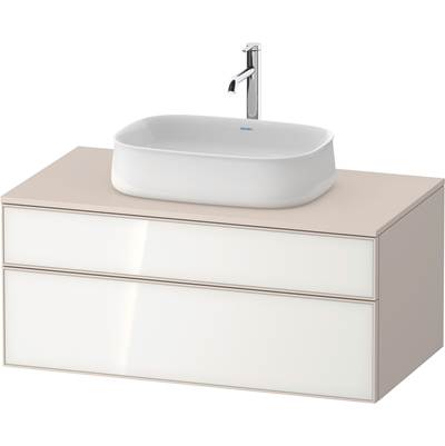 Duravit ZE4821064830000 - Duravit Zencha 39 3/8" Wall Mount Two Drawer Single Vanity Cabinet In White, Sink Sold Separately