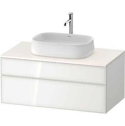Duravit ZE4821064840000 - Duravit Zencha 39 3/8" Wall Mount Two Drawer Single Vanity Cabinet In White, Sink Sold Separately
