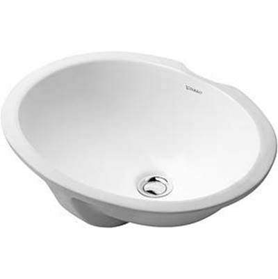Duravit 0481460000 - Duravit Design Classics 18 1/8" Oval Undermount Sink In White With Overflow