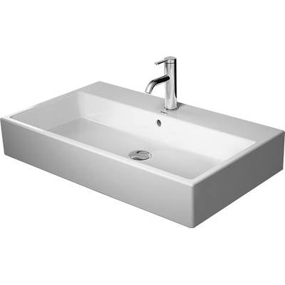 Duravit 2350800027 - Duravit Vero 31 1/2" Rectangular Vessel Sink In White With Single Faucet Hole And With Overflow
