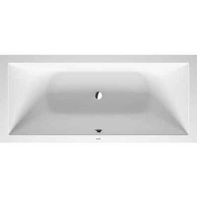 Duravit 700426000000090 - Duravit Durasquare 70 7/8" X 31 1/2" Rectangular Drop In Bathtub In White Solid Surface With Center Drain, Drain Sold Separately