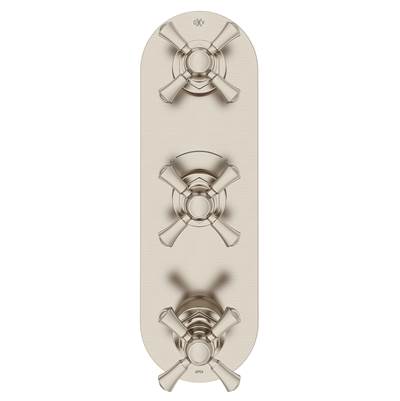 DXV D35155538.144 - Oak Hill 3-Handle Therm Cross Hndle, Bn