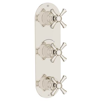 DXV D35155538.150 - Oak Hill 3-Handle Therm Cross Hndle, Pn