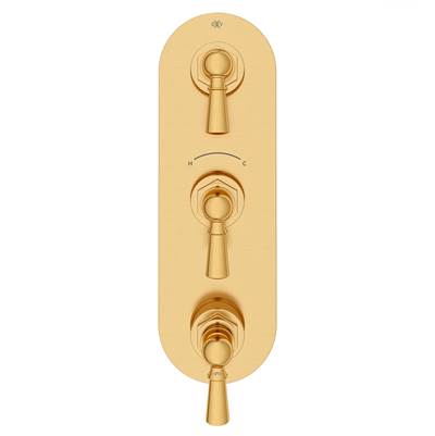 DXV D35155537.427 - Oak Hill 3-Handle Therm Lever Hndle, Sb