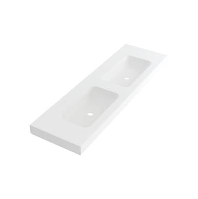 Fiora FIMPCI22010P - Wall Mount Double Lav 63X19 1-Hole