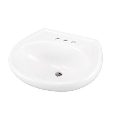Gerber Plumbing G0012504 - Maxwell Petite Ped Top 20.5''X17.75'' 4''Cc White
