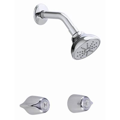 Gerber Plumbing G0048220 - Gerber Classics Two Handle Threaded Escutcheon Shower Only Fitting With Ips/Sweat Connections 1.75Gpm Chrome