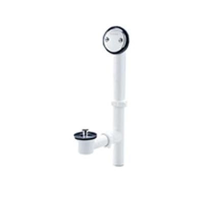 Gerber Plumbing G004155088 - Gerber Classics Pvc Lift & Turn Drain For Standard Tub With ''Clean Out Here'' Faceplate Chrome