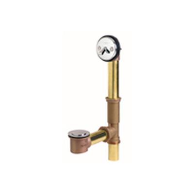 Gerber Plumbing G004180888 - Gerber Classics Pop-Up 20 Gauge Drain For Standard Tub With ''Clean Out Here'' Faceplate Chrome