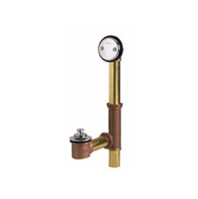 Gerber Plumbing G004185576 - Gerber Classics Lift & Turn Fit-All 20 Gauge Drain For Standard Tub With Retaining Ring Chrome