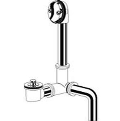 Gerber Plumbing G004185788 - Gerber Classics Lift & Turn Side Outlet 20 Gauge Drain For Standard Tub With ''Clean Out Here'' Faceplate Chrome