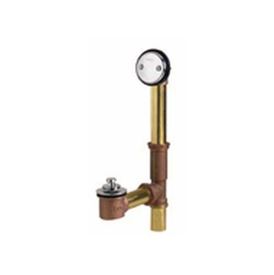 Gerber Plumbing G004185888 - Gerber Classics Lift & Turn 20 Gauge Drain For Standard Tub With ''Clean Out Here'' Faceplate Chrome