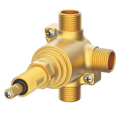 Gerber Plumbing D130510BT - Single Handle 1/2'' 3-Port/2-Outlet Diverter Valve 4 Position Valve (Pause/Individual/Shared)