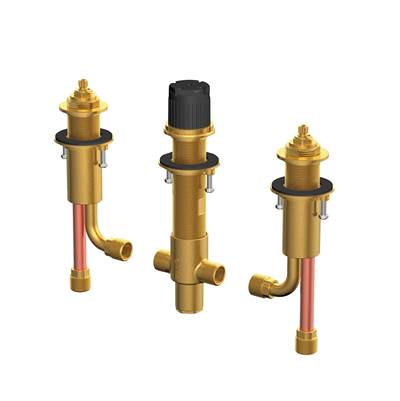 Gerber Plumbing D215500BT - Widespread Rough-In Valve & Spout Tube For Roman Tub Filler Up To 3 1/2'' Deck Thickness - Logan Square & Mid-Town Rt Trims Only