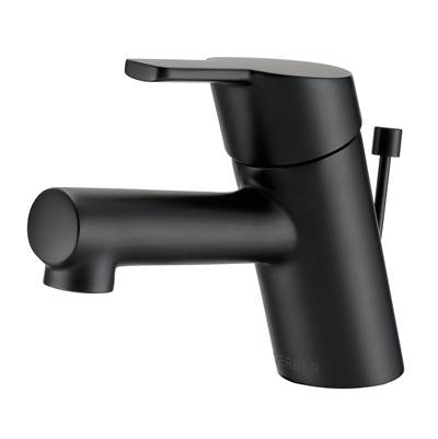 Gerber Plumbing D224530BS - Amalfi 1H Top Control Lavatory Faucet Single Hole W/ Metal Pop-Up Drain 1.2Gpm Satin Black